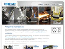 Tablet Screenshot of mbse-steinwarz.de